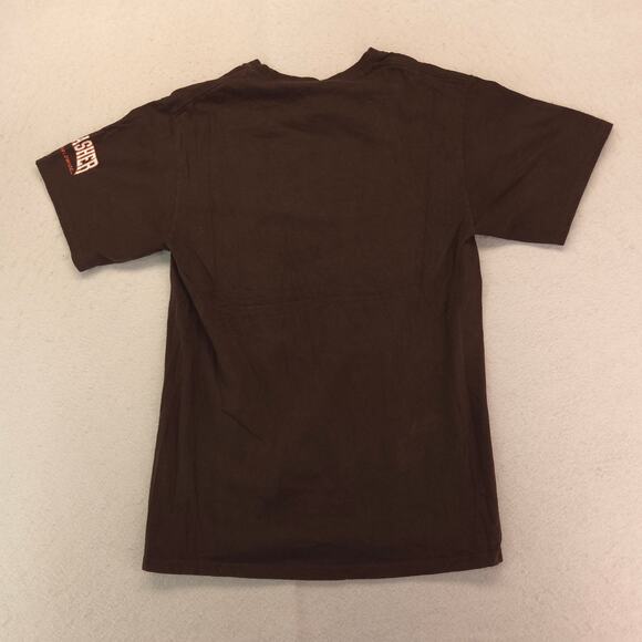 HUF Thrasher Crew Neck Long Sleeve Graphic T Shirt Mens Size Small S Brown - Picture 9 of 9